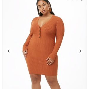 Forever 21+ Ribbed Henley Dress